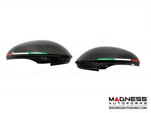 Alfa Romeo Giulia Mirror Covers - Carbon Fiber - Full Replacements - GTA Style